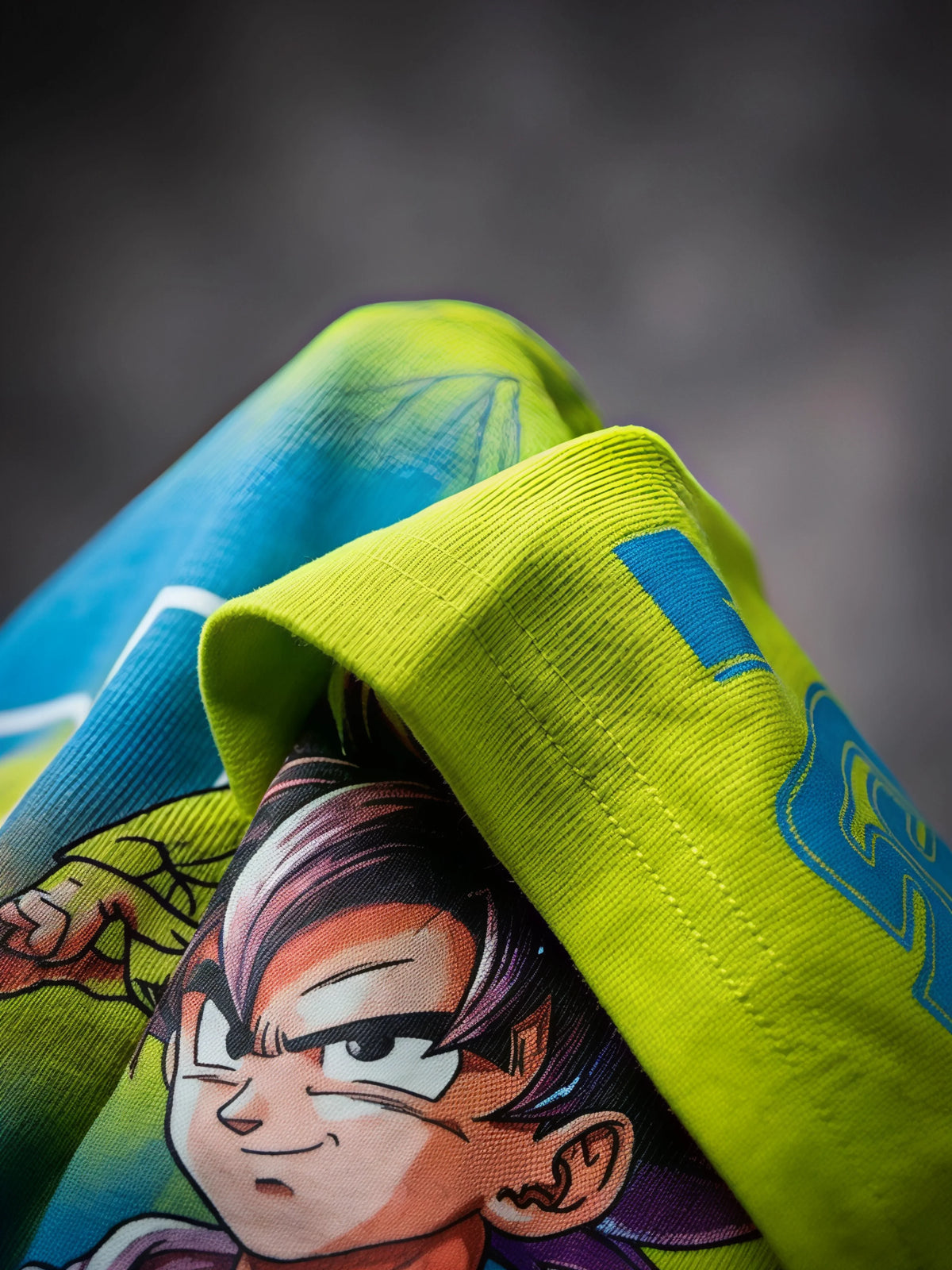 Boys Green Anime Graphic Printed Casual T-Shirt