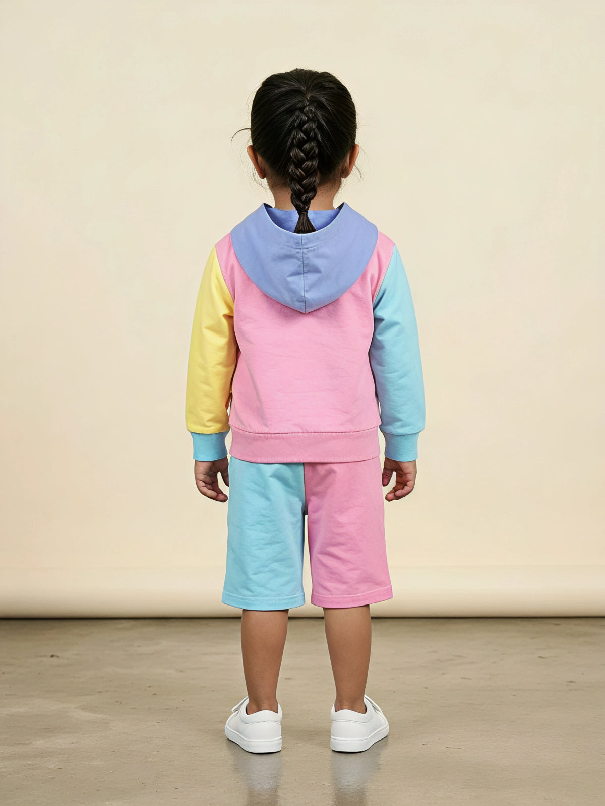 Pink Multi Colour Girls Coordinate Set Kids Casual Wear