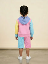 Pink Multi Colour Girls Coordinate Set Kids Casual Wear