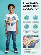 Boys White Meets World Graphic T-Shirt