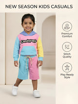 Pink Multi Colour Girls Coordinate Set Kids Casual Wear