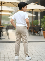 Boys Cotton Regular Fit Trousers