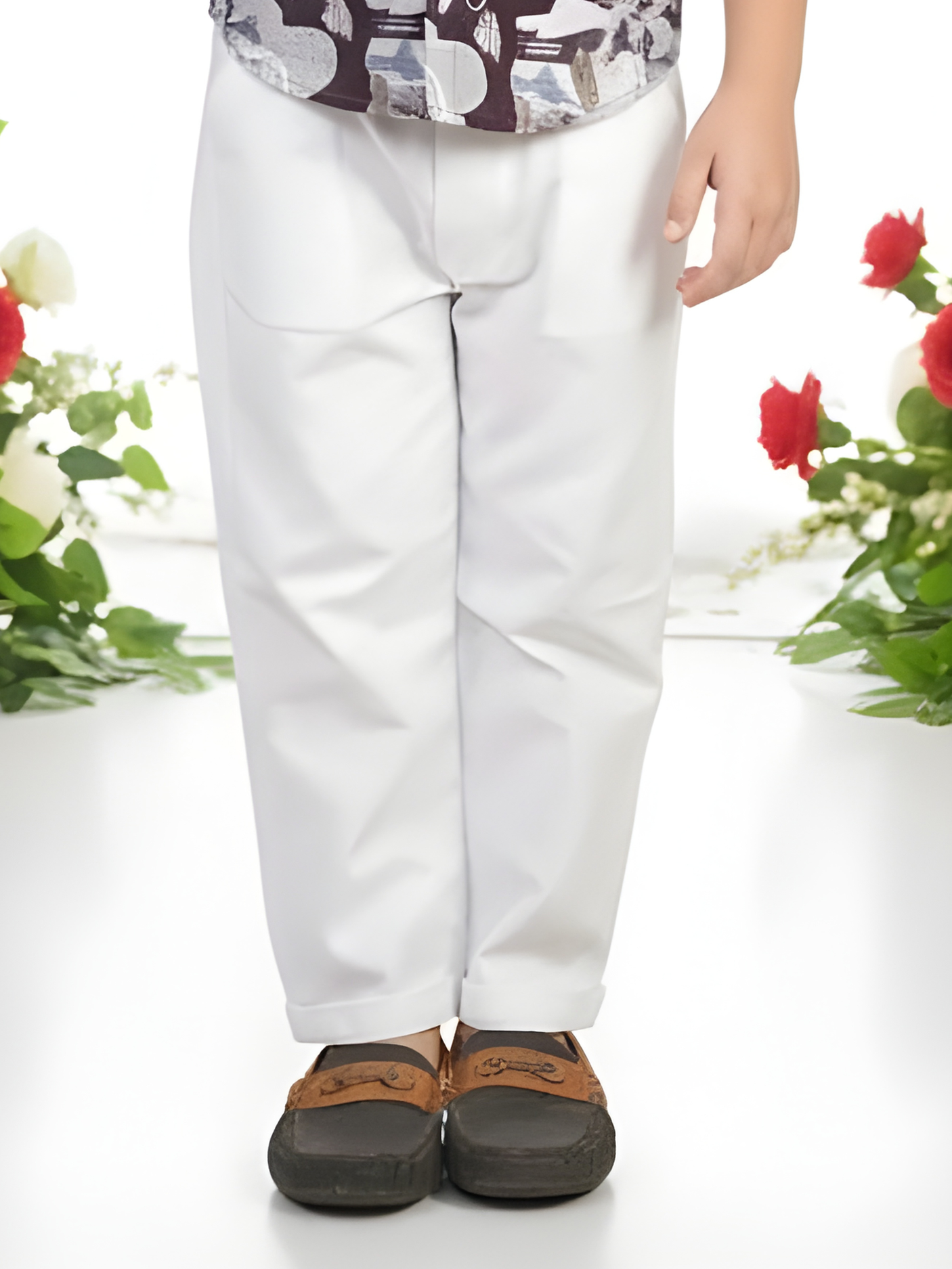 Boys' Printed Casual Shirt and Trouser Set