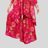 Girls Traditional 3/4th Sleeves Ghagara Set - Rani