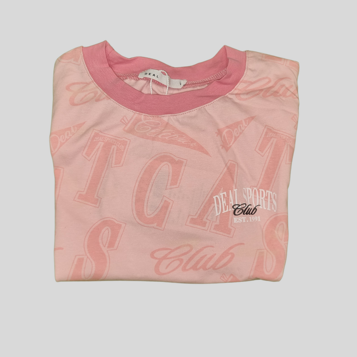 Girls Printed Sports Club T-Shirt – Dual Colors