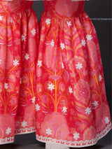 Girls Traditional Sleeves Less Sharara Set - Rani