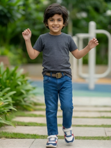 Boys' Premium Slim Fit Blue Denim Jeans