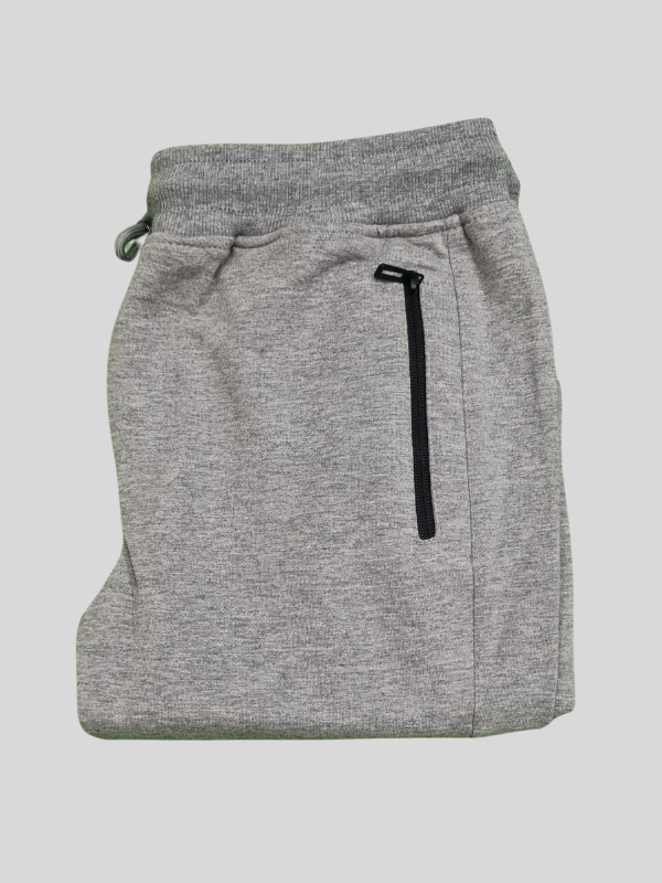 Boys’ Grey Cotton Jogger Pants – Casual Comfort with Zip Pockets & Cargo Style