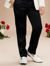 Boys' Cream/White Tuxedo Coat Suit with Black Trousers and Bow Tie