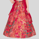 Girls Traditional Sleeves Less Long Choli - Rani
