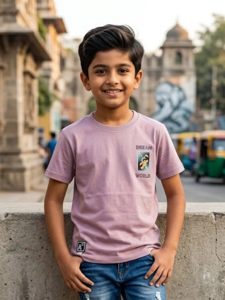 Boys' Purple Dream World Graphic T-Shirt