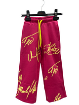 Girls Dark Pink “Gorgeous Girl” Co-ord Set with Yellow Script Print