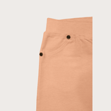 Girls Casual Plain Yoga Pant  - Peach