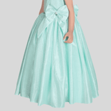 Girls Party Heavy Western Gown with work - Green