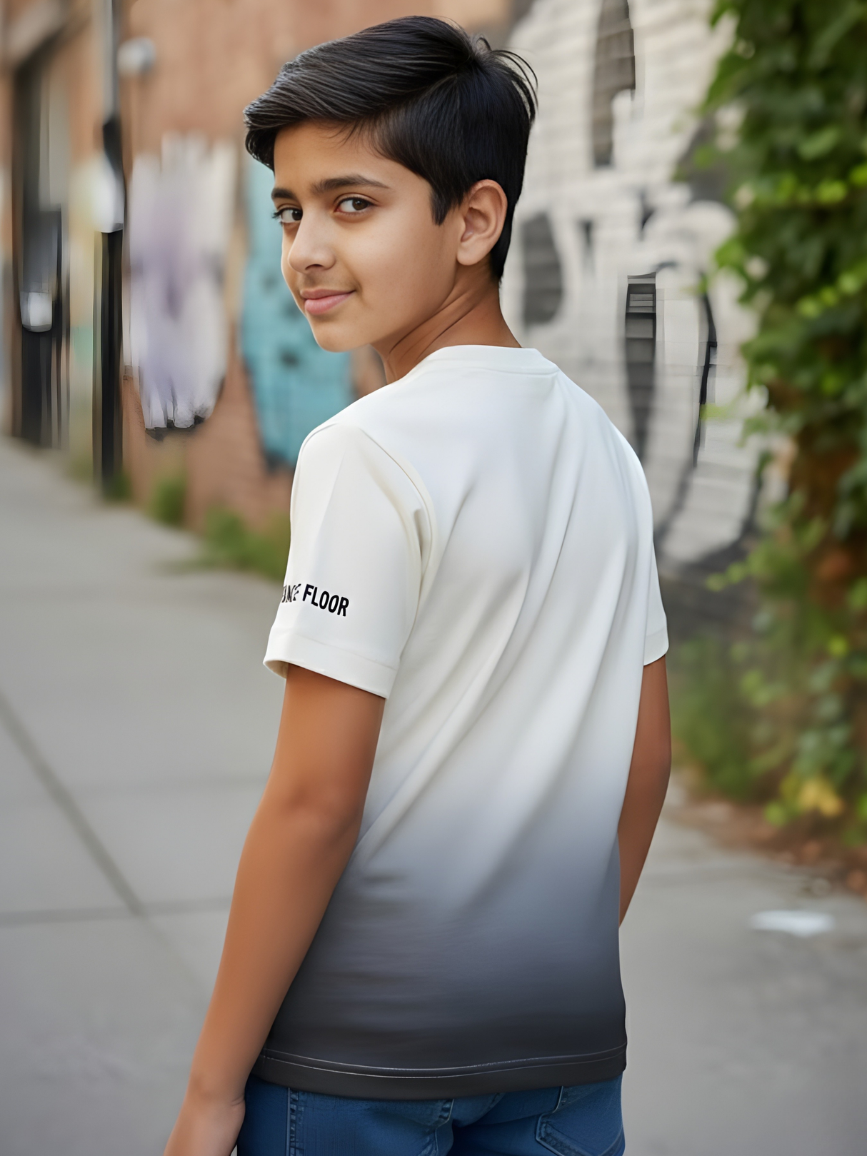 Boys' Rock 'n Roll Ombré Graphic Tee