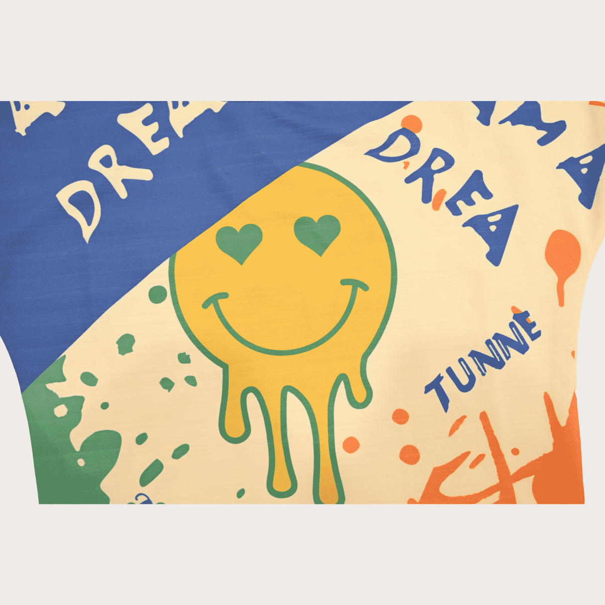 Girls Casual Half Sleeves Printed Crop Top - Blue