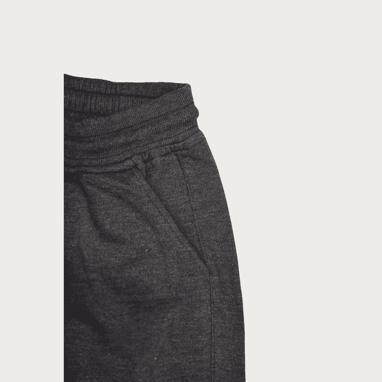 Boys Leisure Plain Elastic Waist Track Pant With Rib - Blue