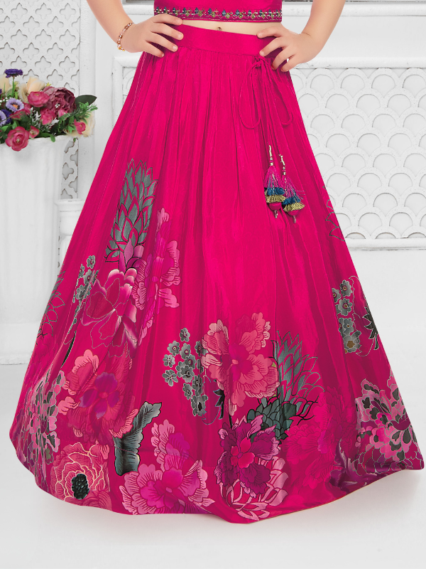 Girls Traditional Sleeves Less Long Choli - Rani