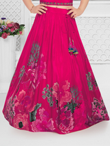 Girls Traditional Sleeves Less Long Choli - Rani