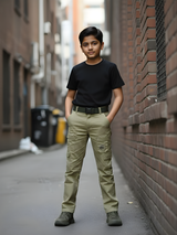 Boys' Tactical Adventure Cargo Pants - Olive Green