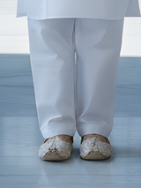 Boys' Pristine White Pathani Suit Set