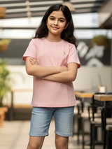 Girls' Essential Pink Cotton Top