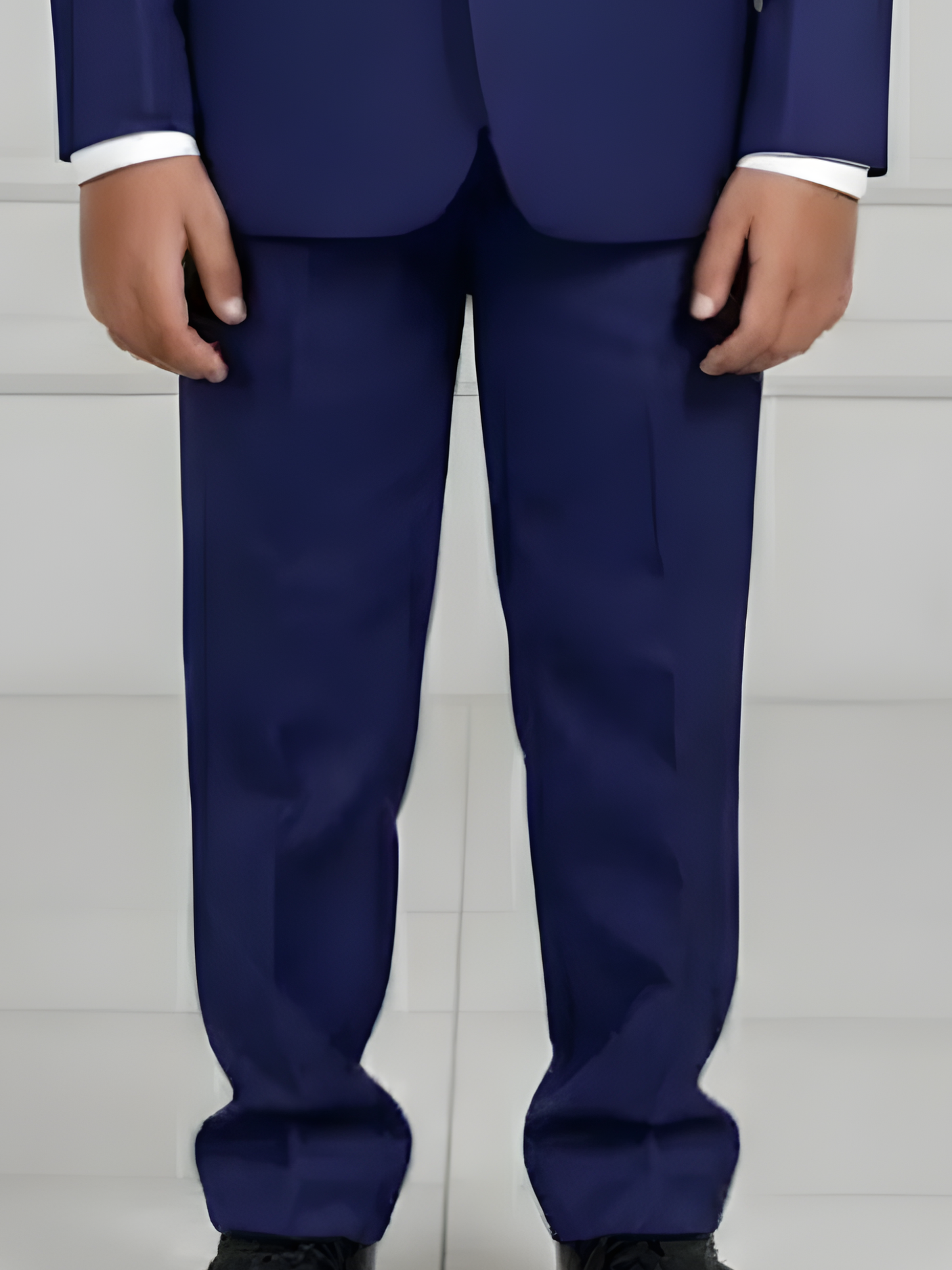 Boys' Midnight Black Textured Jodhpuri Suit with Gold Accents