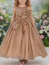 The Enchanted Shimmer Princess Gown (Rose Gold/Bronze).