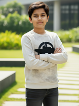 Kids' "KUEP AWTY" Graphic Fleece Sweatshirt