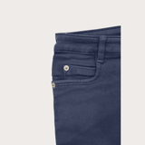 Girls Casual Plain Jeans Shorts Fixed Waist - L.Blue