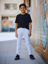 Boys' Classic Cream Comfort-Fit Track Pants