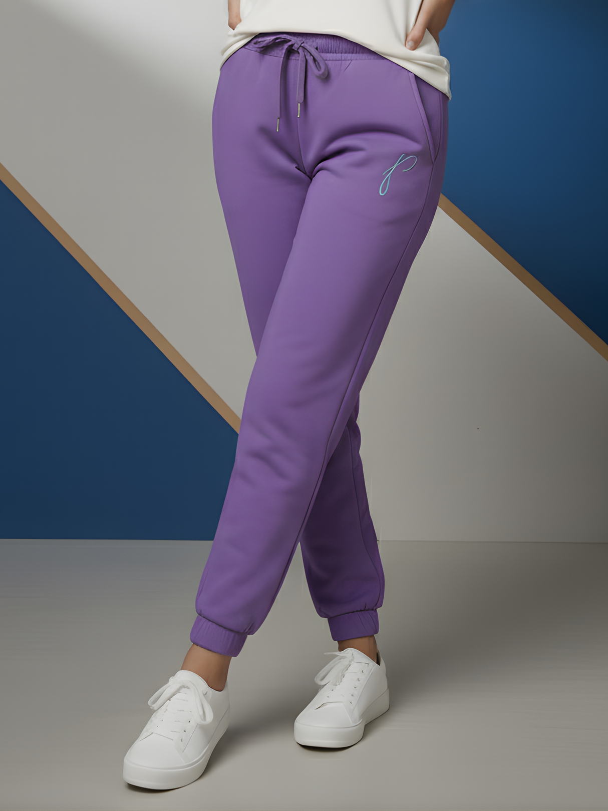 Girls' Essential Comfort Purple Joggers