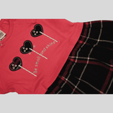 Girls Casual Printed Cotton Frocks - Pink