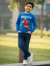 Kids' Marvel Iron Man "Saving Earth" Graphic Long Sleeve T-Shirt