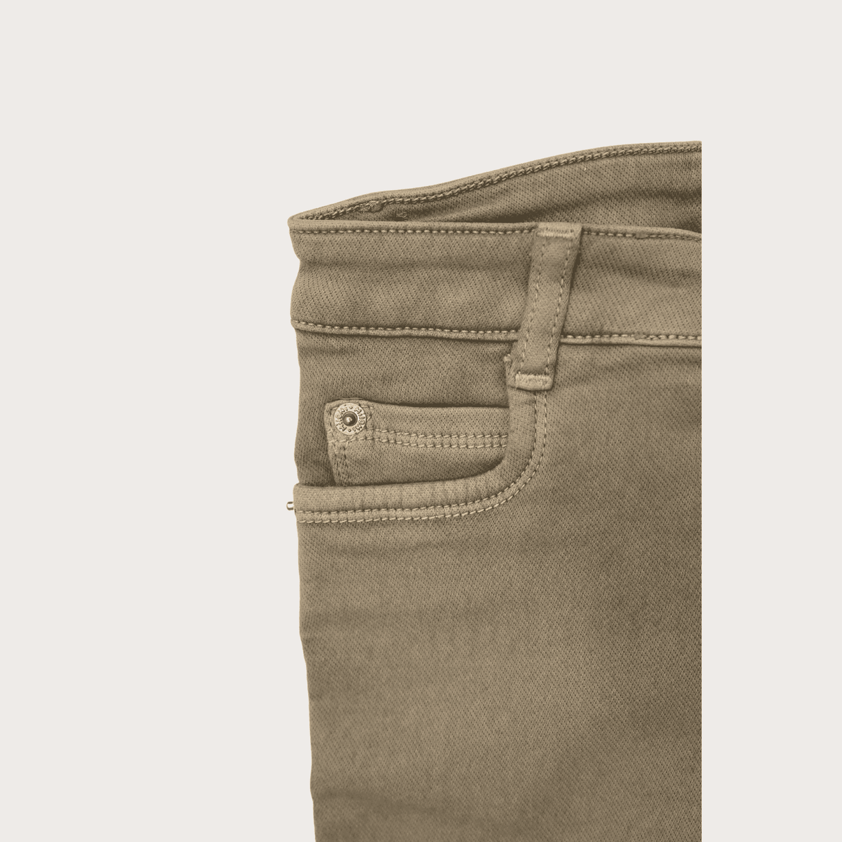 Girls Casual Plain Jeans Shorts Fixed Waist - Grey
