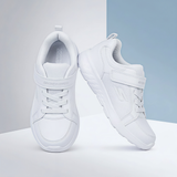 Skechers Unisex White Velcro School Shoes.