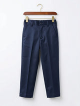 Navy Blue Coat Suit for Boys - Premium Formal Wedding Wear ()