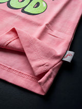 Girls Pink "Focus On The Good" Graphic T-Shirt.