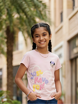 Girls' Pink Minnie Mouse Graphic Clothing Top