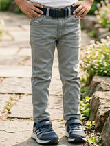 Boys Premium Slim Fit Dark Grey Denim Jeans