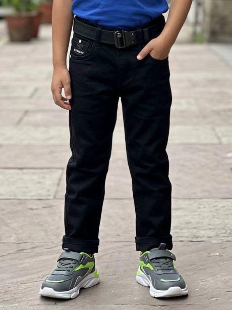Boys’ Slim Fit Midnight Black Denim Jeans