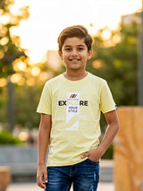 Boys' Sage Green "Explore Your Style" Graphic T-Shirt