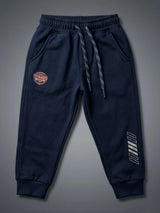 Boys Navy Blue Active Trackpants