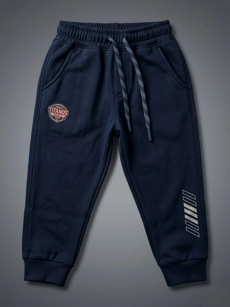 Boys Navy Blue Active Trackpants