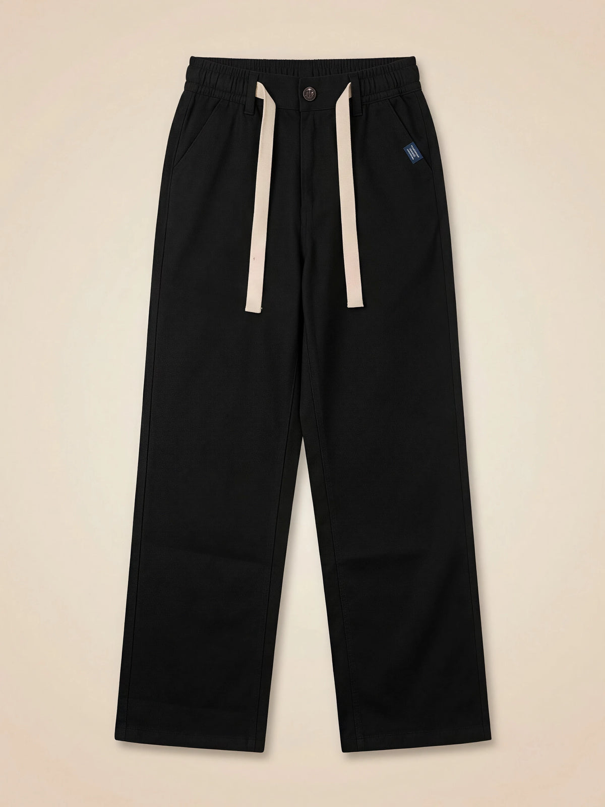 Boys Black Casual Loose Fit Trousers