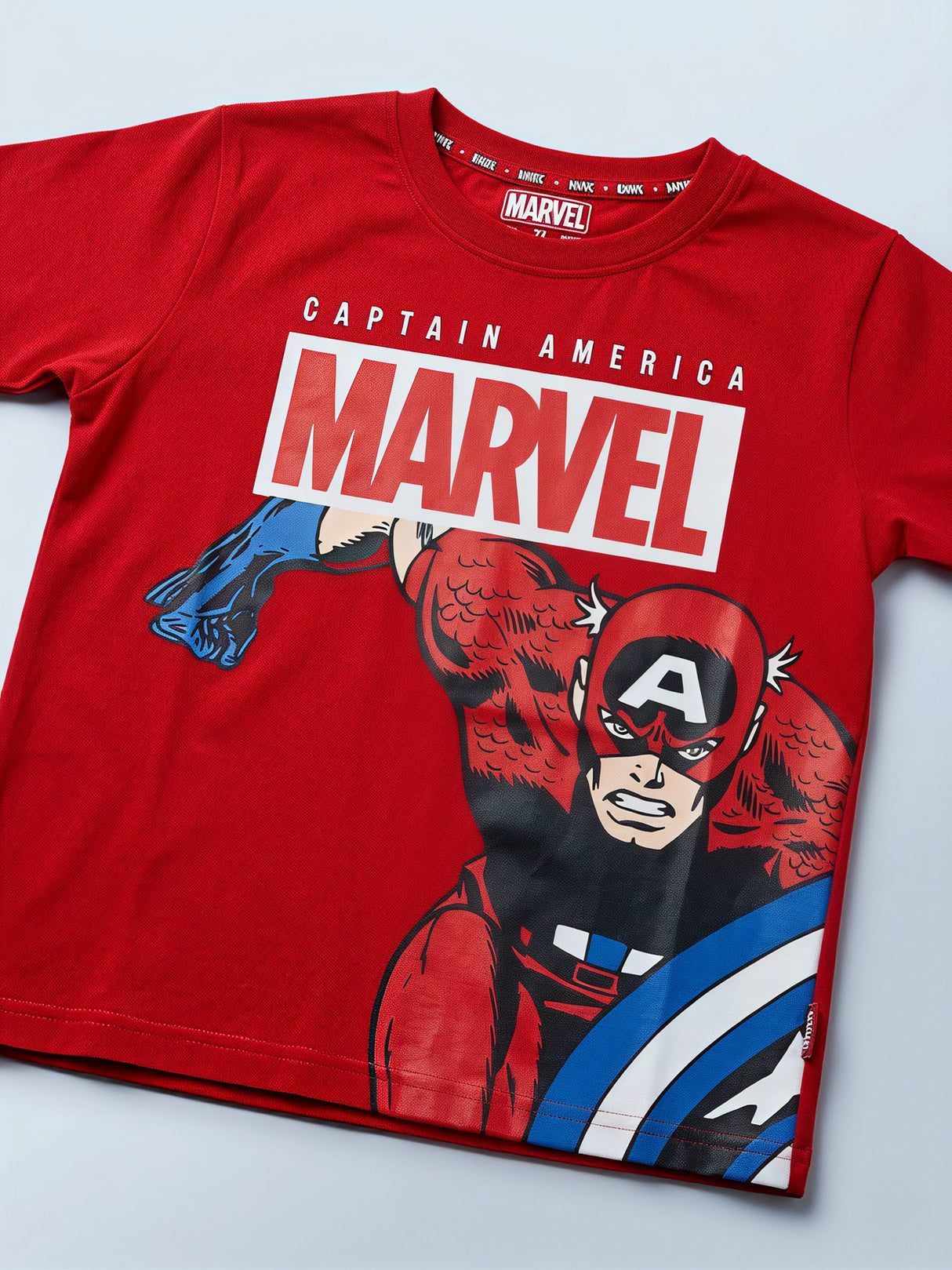 Boys Red Marvel Captain America Graphic T-Shirt