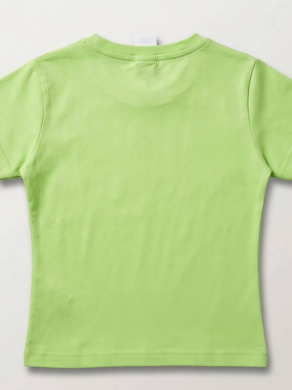 Girls Light Green Girl Power Graphic Tops