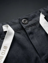 Boys Black Casual Loose Fit Trousers