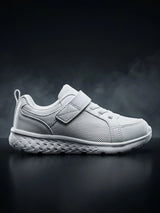 Skechers Unisex White Velcro School Shoes.