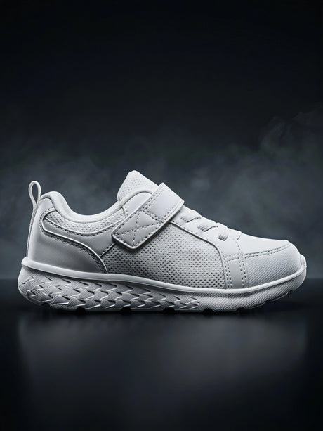 Skechers Unisex White Velcro School Shoes.
